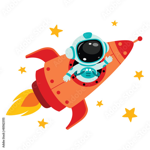 Space Concept With An Astronaut