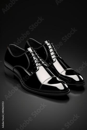 patent leather gentleman's shoes Generative AI