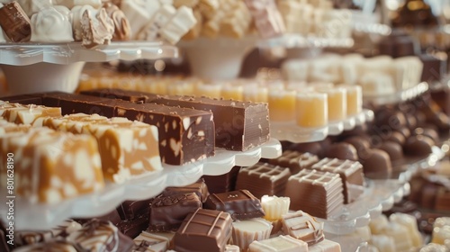 A picturesque view of a fudge sweets photo