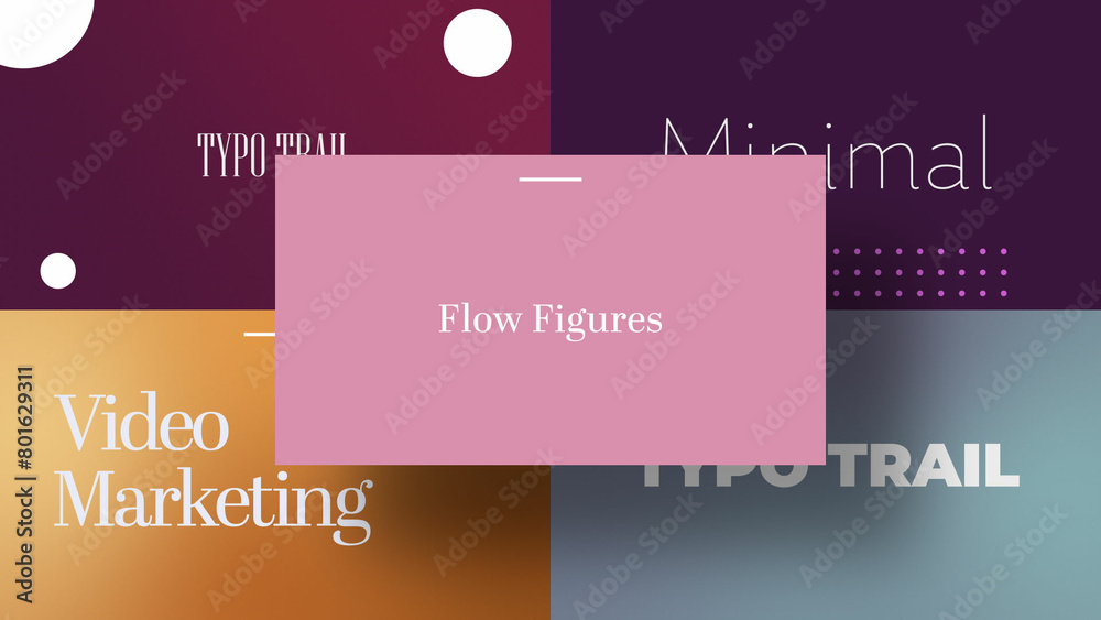 Linear Text Patterns | Animated Titles with Control Panels Stock ...