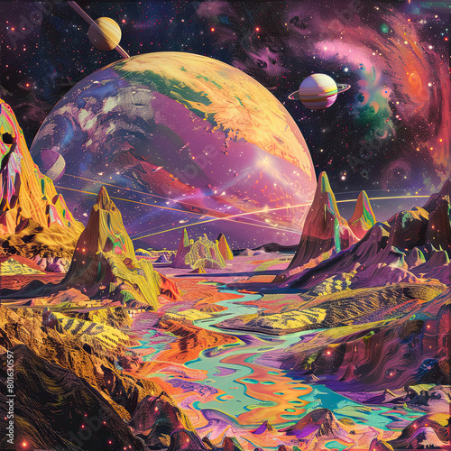 Psychedelic Cosmos Journey Through the Multiverse
