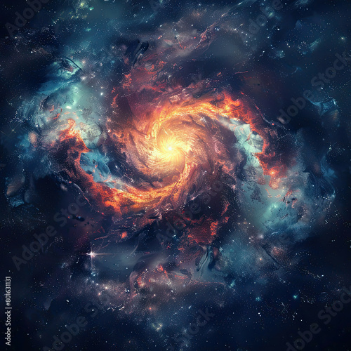 Scintillating Cosmos Radiant Galaxy © Digital