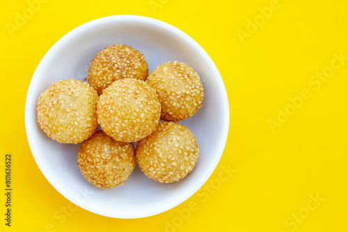 Thai snack, Fried mung bean stuffed balls