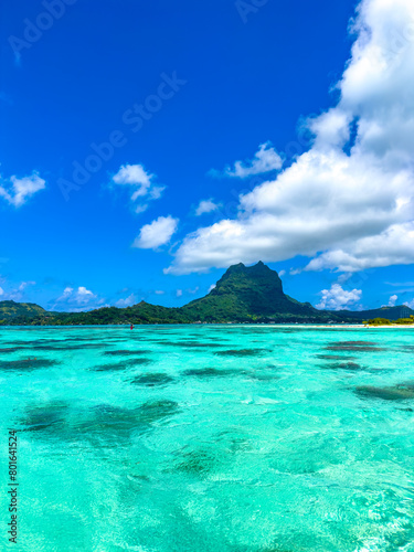 Mount Otemanu in French Polynesia, Bora Bora.