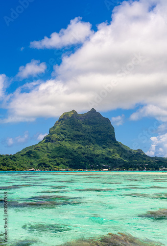 Mount Otemanu in French Polynesia, Bora Bora.