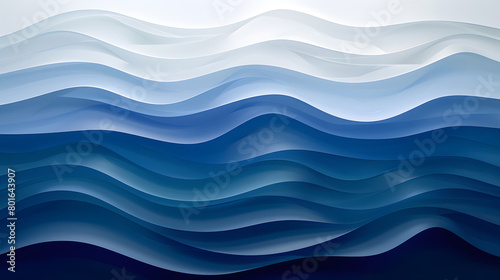 Wallpaper Mural A closeup image capturing an azure wind wave, a geological phenomenon, in electric blue and magenta on a white background. The pattern of the waves slope creates a mesmerizing event Torontodigital.ca