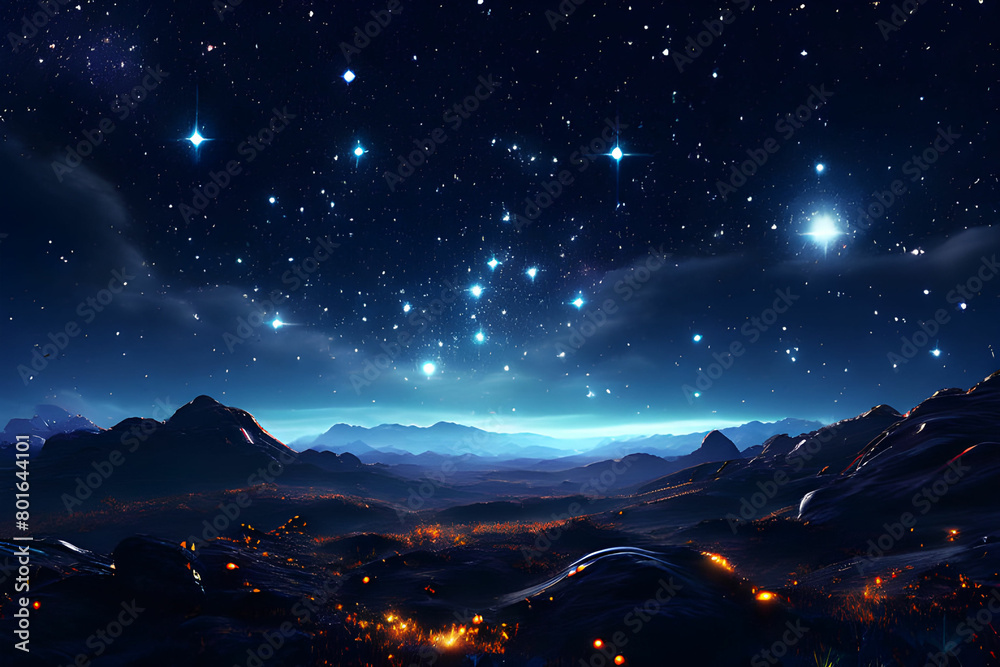 stars shining brightly in the sky
Generative AI