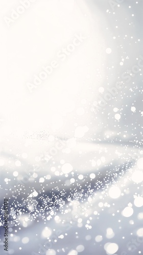snowy background snowflakes blurry flares fancy silver dress recreational products removed perfume bottle promotional aliased tite scenery banner