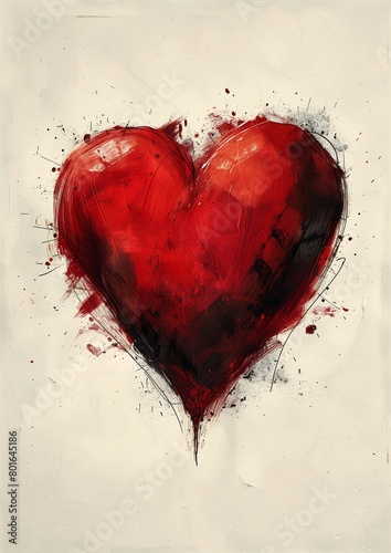 red heart splats paint splatters illustrated top cow comics cover sketch profile entwined hearts spades borderlands compassionate unused design photo