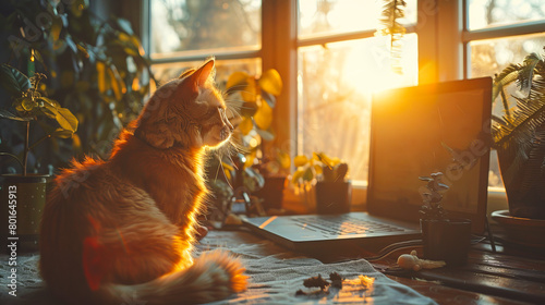 Work-life balance: home office playtime with pet