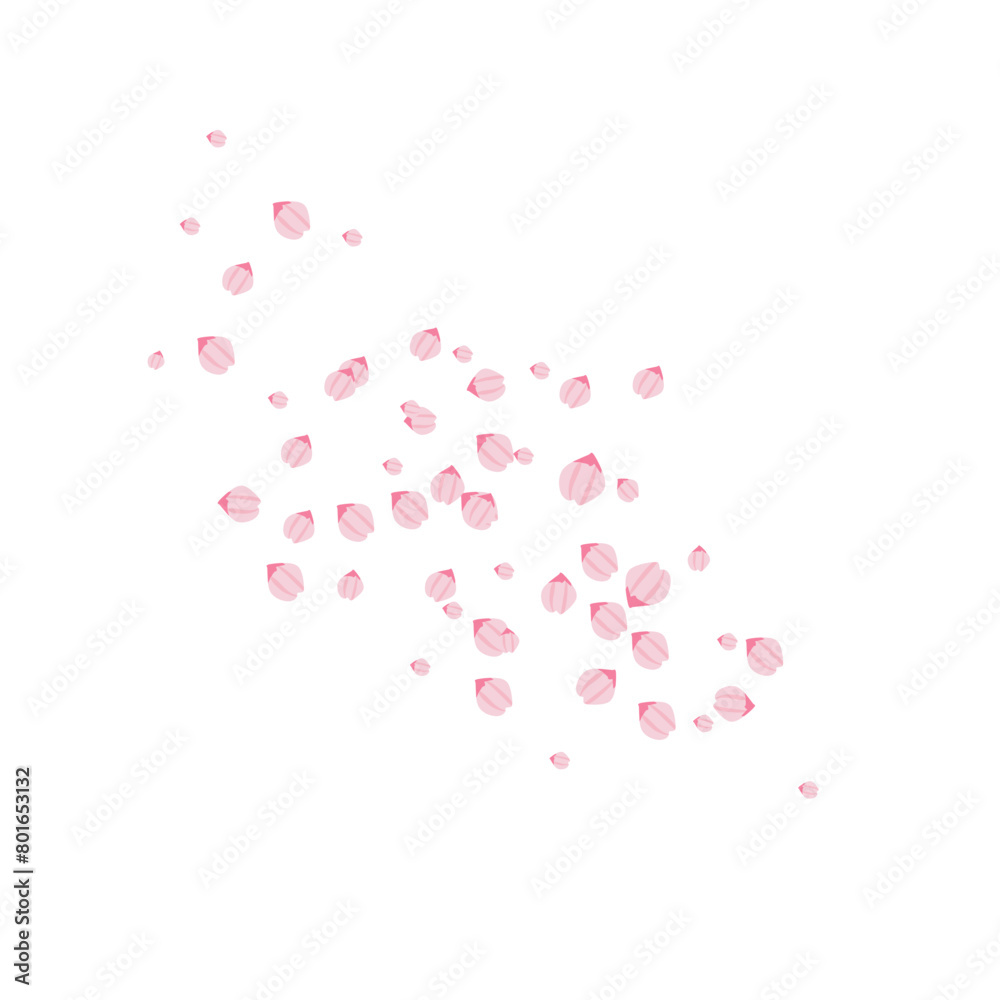 Sakura petals illustration 