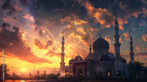 photography feast of sacrifice, islamic, Eid-al-Adha, sunset