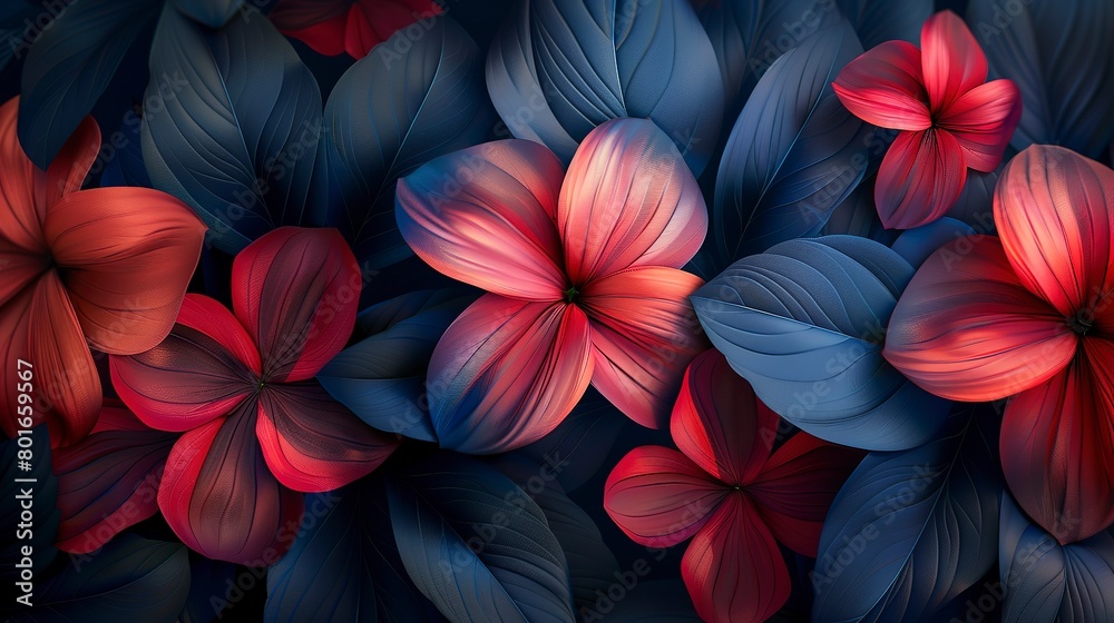 custom made wallpaper toronto digitalBold and minimalist abstract background, focusing on close-up geometric floral compositions for a sleek effect.