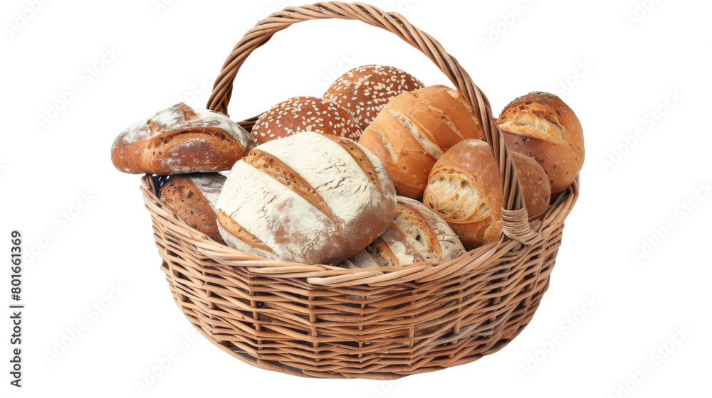 Breads in basket