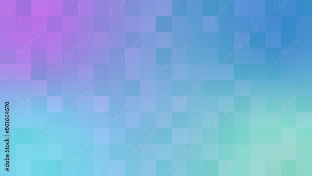 Animated purple and blue gradient pixel art loop background. Retro game and fresh vivid art concept. Squares pixel block pattern background. Abstract textured polygonal background with copy space Animated purple and blue gradient pixel art loop background. Retro game and fresh vivid art concept. Squares pixel block pattern background. Abstract textured polygonal background with copy space