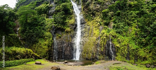 Vaimahuta Waterfall, Tahiti, French Polynesia