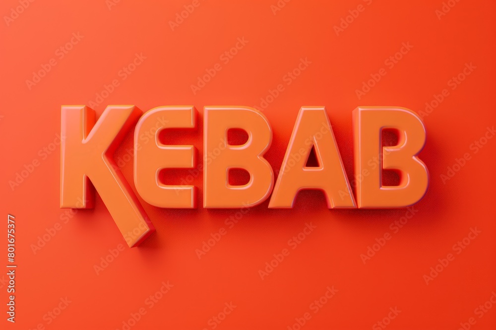 3D render the word 3D render the word