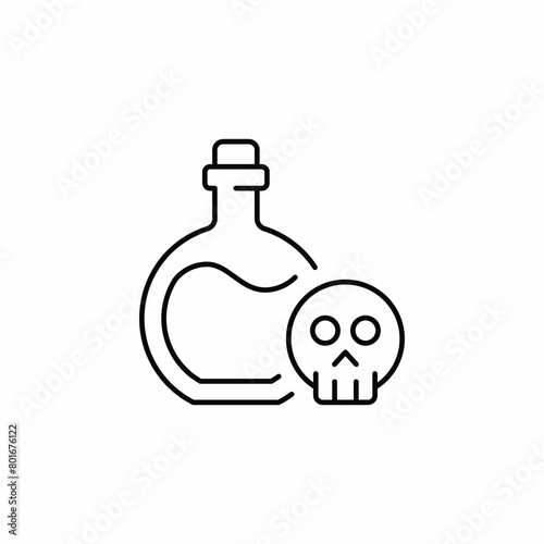 poison venom danger chemistry icon