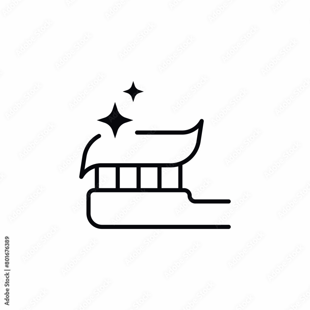 toothpaste toothbrush teeth clean icon