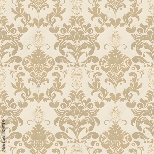 retro damask seamless pattern