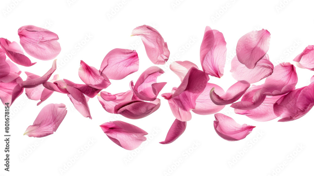 Fototapeta premium Flying pink petals 
