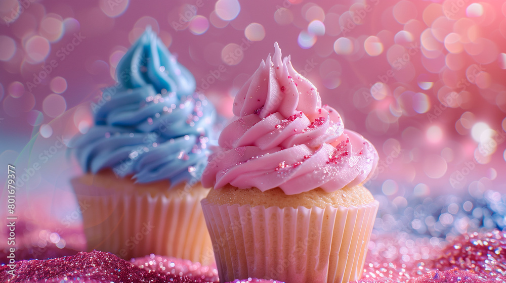 Soft pastel colored cupcakes Soft pastel colored cupcakes