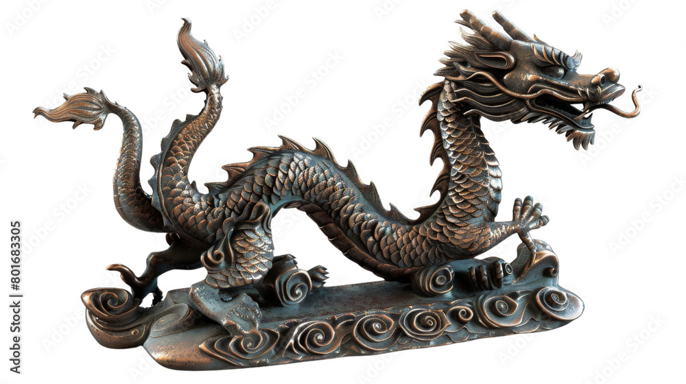 Fototapeta premium Chinese dragon statue