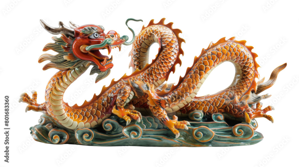 Fototapeta premium Chinese dragon statue