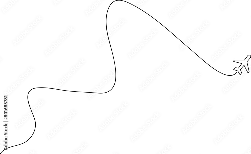 Airplane line path icon, airline, flight Airplane line path icon, airline, flight