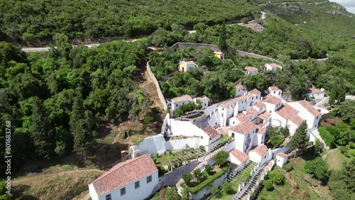 Monastery complex on Green Hillside Arrabida park photo