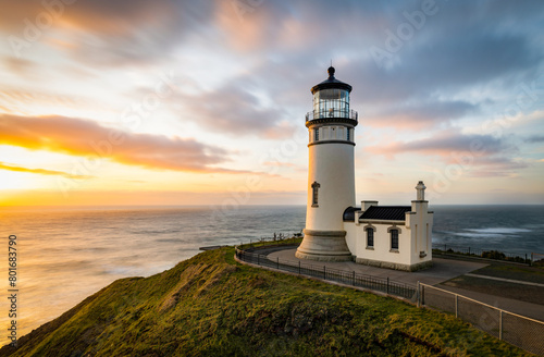 North Head Lighthouse  Cape Disappointment State Park  Washington  USA