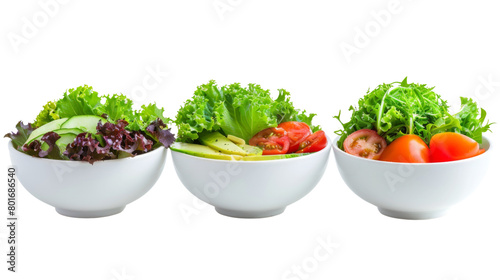 Yummy salad bowls