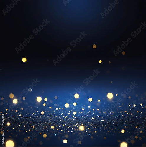 Psd black background abstract glitter lights gold and black bokeh background black texture dark