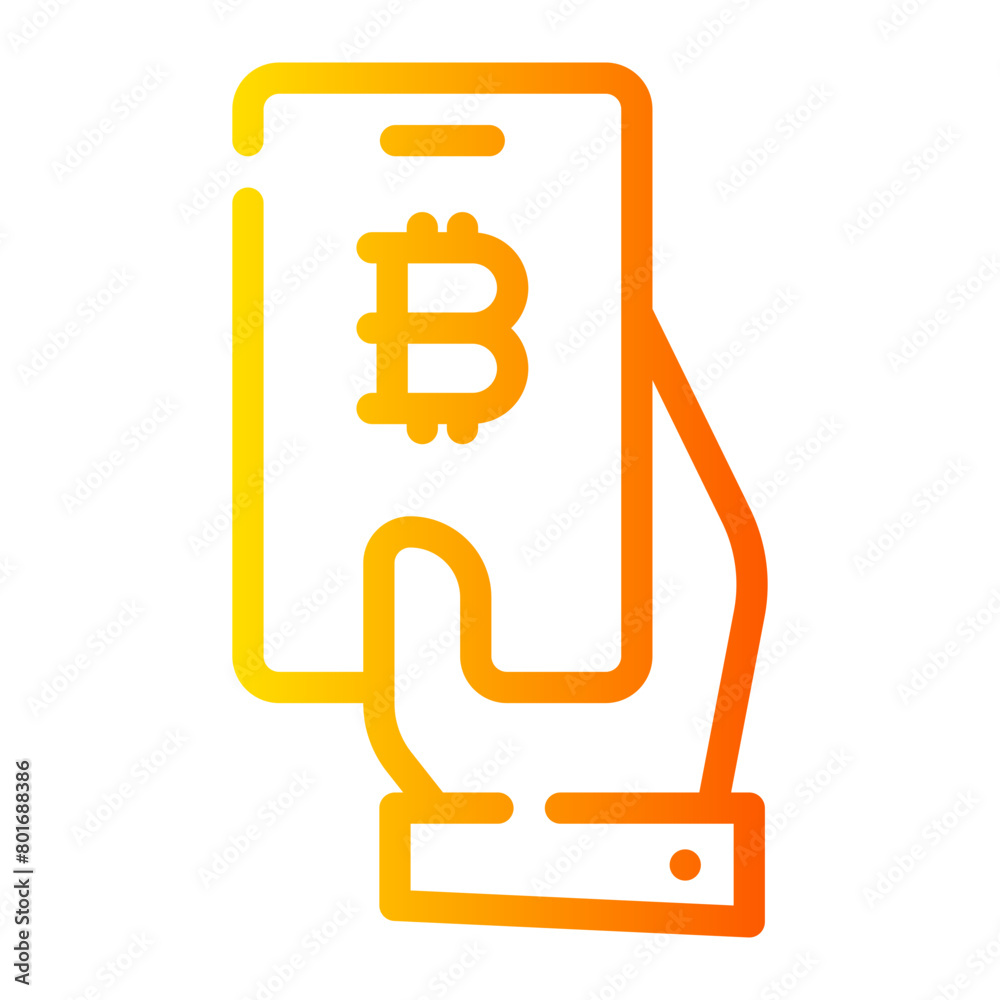 mobile payment gradient icon mobile payment gradient icon