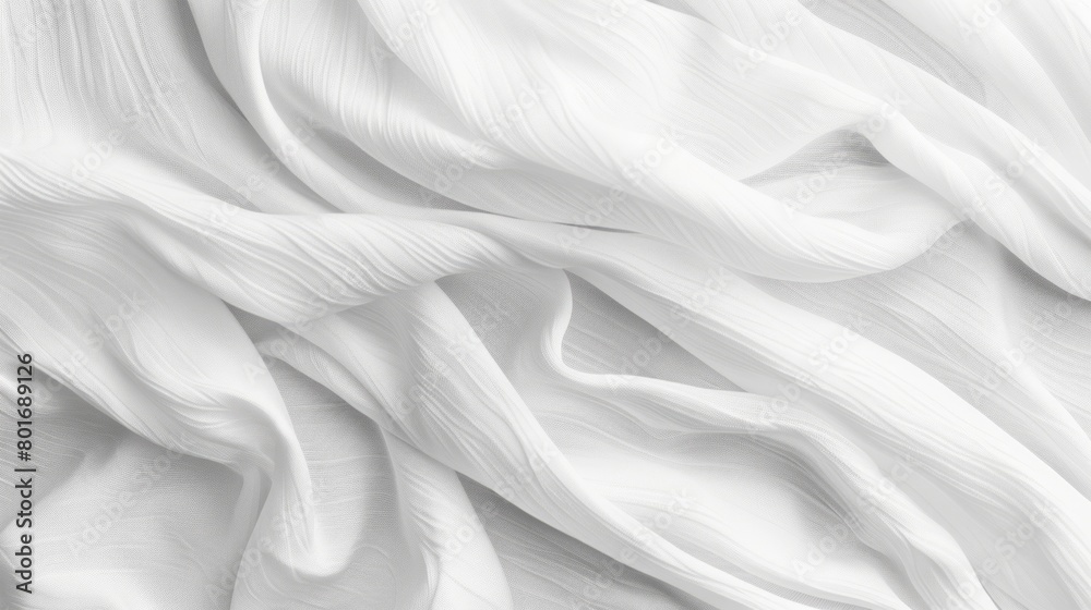 Obraz premium Dot-to-Dot Delight: A Patterned White Fabric Featuring a Harmonious Blend of Lines and Dots.