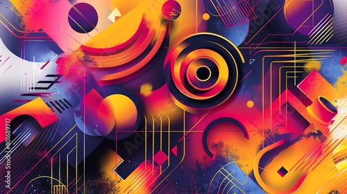 colorful abstract geometric background