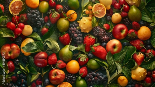 Vibrant Fruit-themed Backdrop Collection