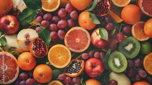 Vibrant Fruit-themed Backdrop Collection