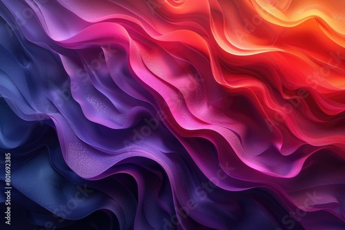 Pink purple blue orange gradient abstract waves.