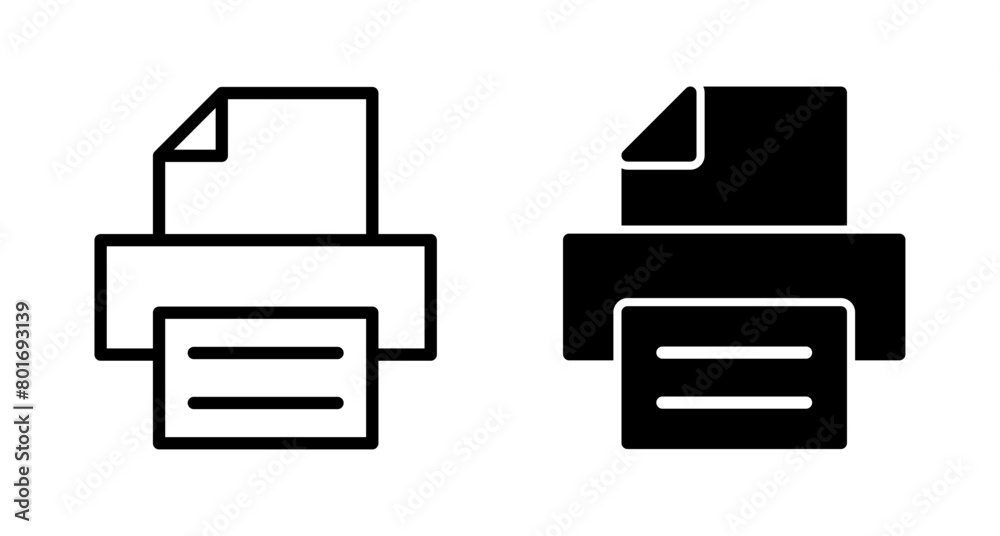 Printer icon vector isolated on white background. print icon. Fax vector icon. Printer icon vector isolated on white background. print icon. Fax vector icon.