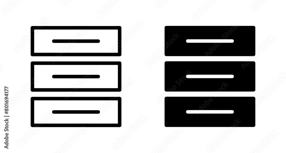 Database icon vector isolated on white background. database vector icon Database icon vector isolated on white background. database vector icon
