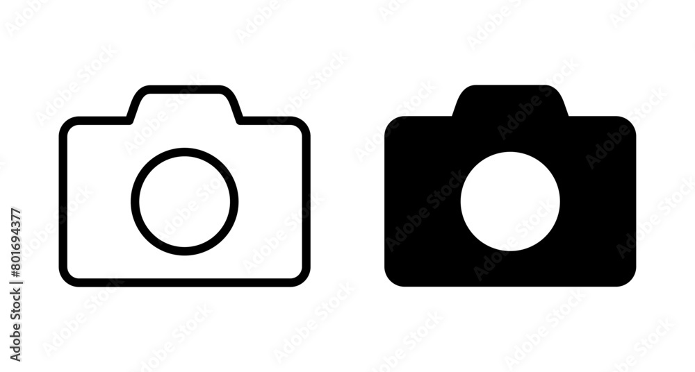 Camera Icon vector isolated on white background. Camera symbol. Camera vector icon Camera Icon vector isolated on white background. Camera symbol. Camera vector icon