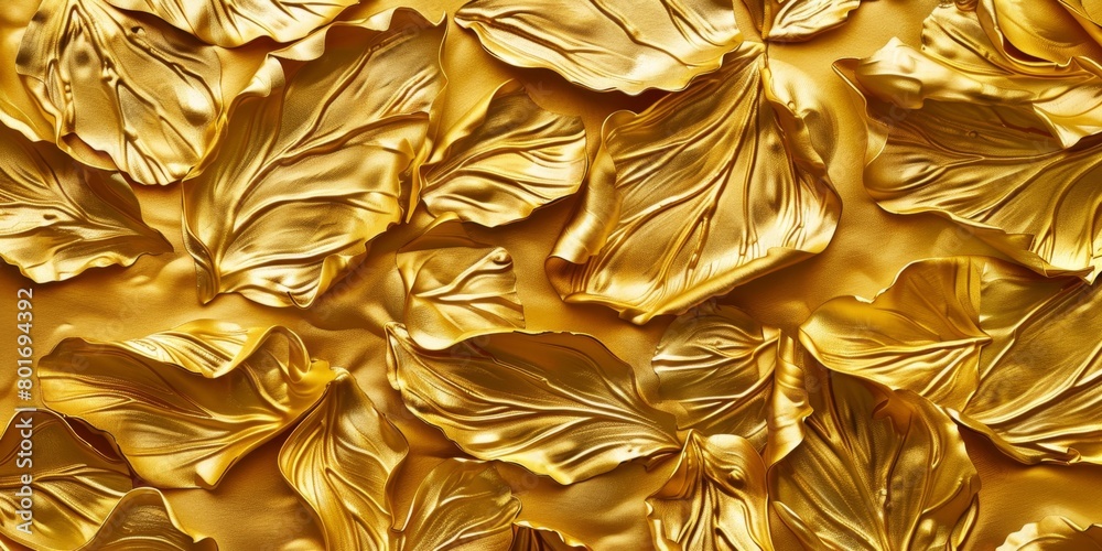 Golden shiny background texture. Gold metal foil texture. Beautiful luxury background