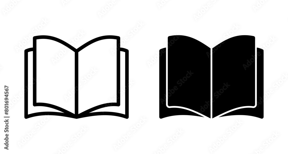 Book icon vector isolated on white background. Book vector icon. ebook icon Book icon vector isolated on white background. Book vector icon. ebook icon