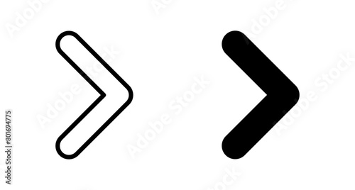 Arrow icon vector isolated on white background. Arrow symbol. Arrow vector icon