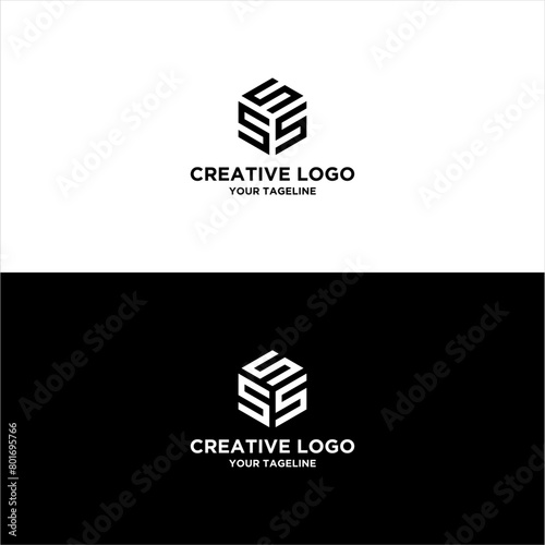 creative letter SSS logo design vector