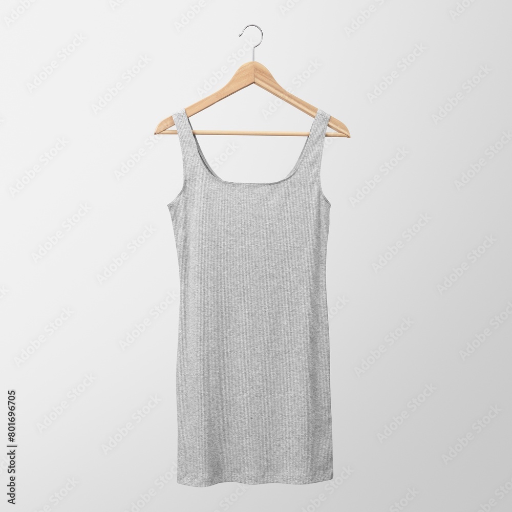 Grey sleeveless dress, women’s summer apparel Grey sleeveless dress, women’s summer apparel