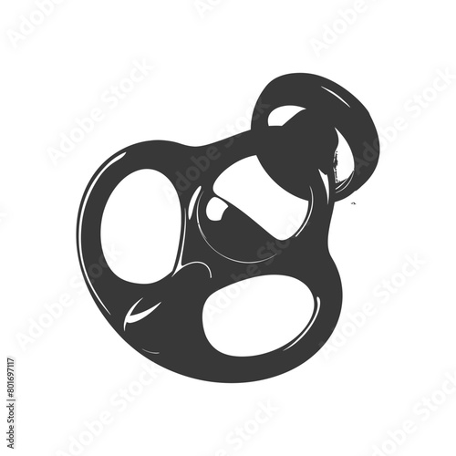 silhouette baby pacifier full black color only