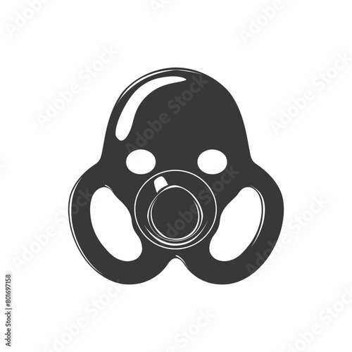 silhouette baby pacifier full black color only