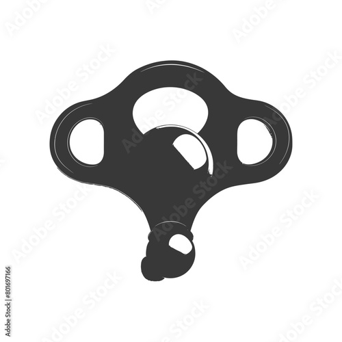 silhouette baby pacifier full black color only